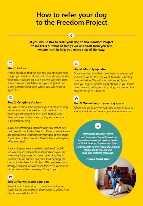 How to Refer to Dogs Trust Freedom Project